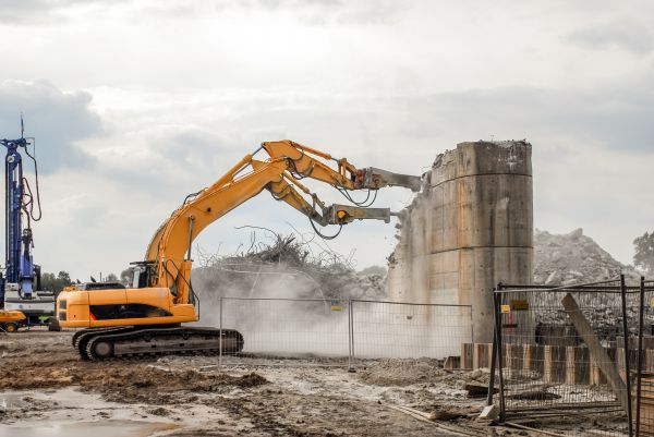 Silo Demolition in Flower Mound