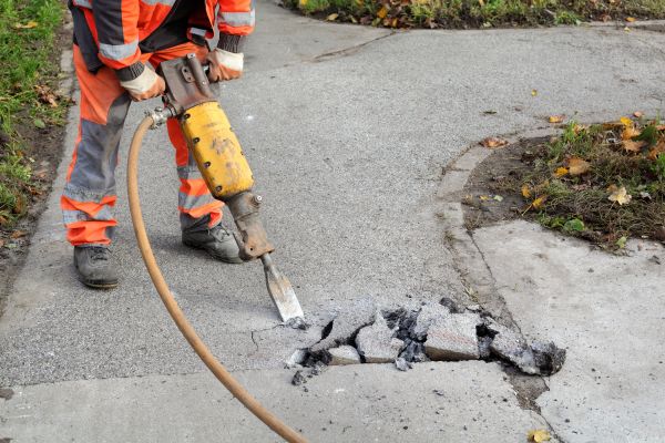 Concrete Sidewalk Removal in Flower Mound