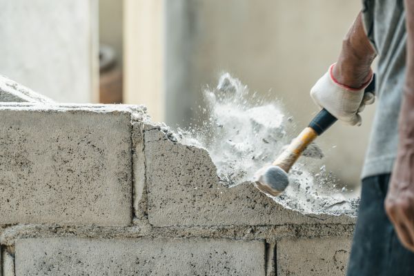 Block Wall Demolition in Flower Mound